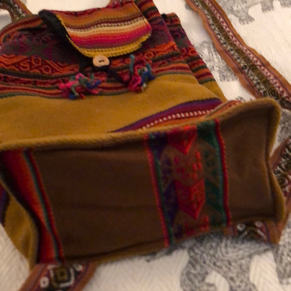 BNWT Peruvian Inca Handmade Artisans Backpack - Picture 2 of 7